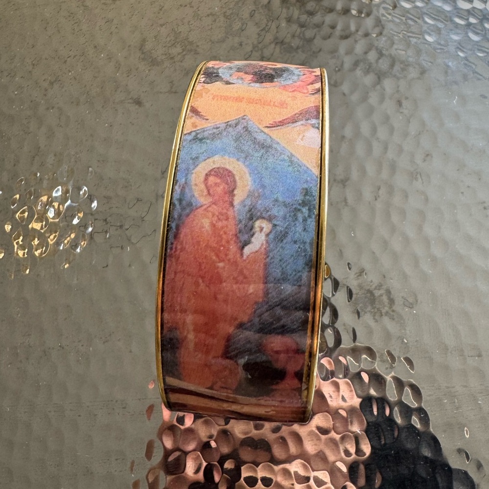 Unused Jesus Bangle Bracelet – Faith-Inspired & Like New